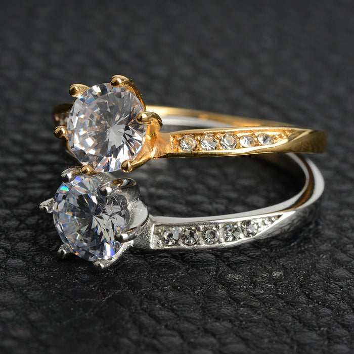 Wholesale Ring Six Claw Imitation Diamond Ring JDC-RS-PREMKSLN002