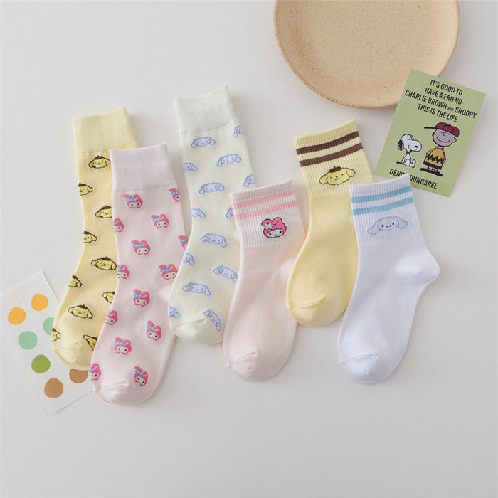 Wholesale cute cartoon socks wild couple socks JDC-SK-YMS002
