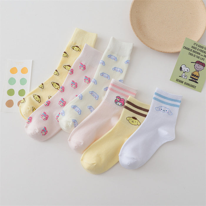 Wholesale cute cartoon socks wild couple socks JDC-SK-YMS002