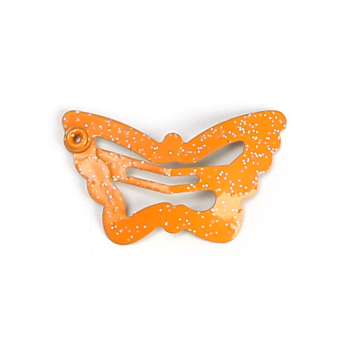 Wholesale Hair Clips Iron 3cm Glitter Butterfly 10pcs JDC-HC-SUXIA008