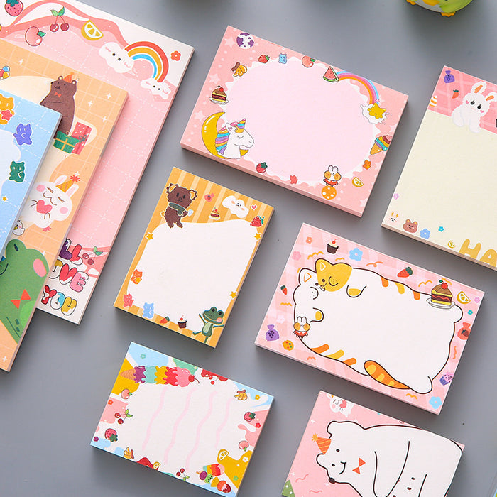 Wholesale sticky note paper creative cartoon non-sticky note book MOQ≥2 JDC-NK-LGT002