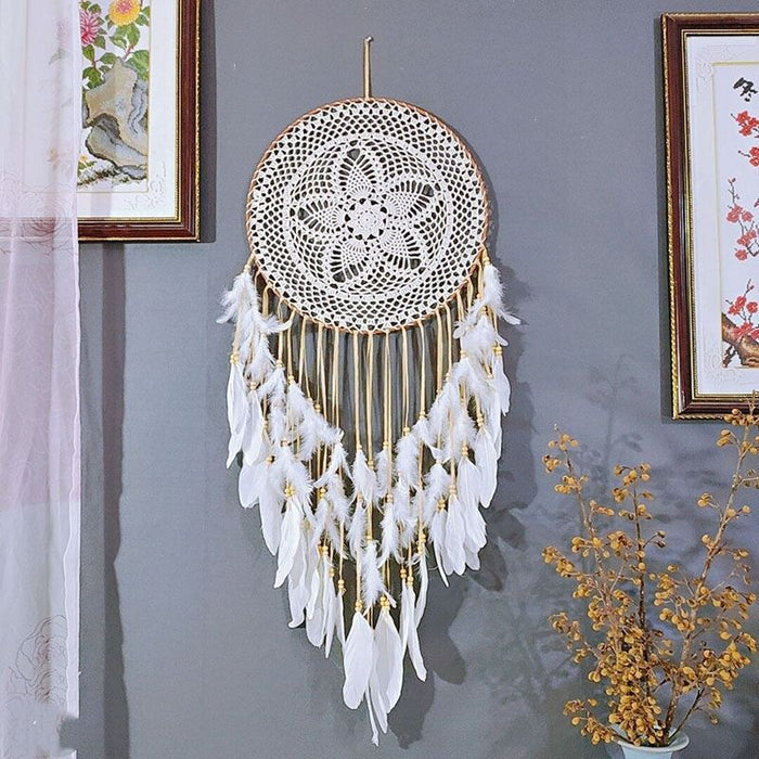 Wholesale Dream Catcher Feather Cotton Large Wedding Decoration JDC-DC-QQPJ003