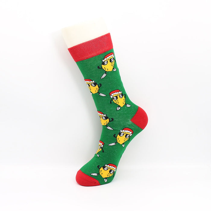 Wholesale Sock Cotton Mid Tube Cute Christmas MOQ≥3 JDC-SK-ShuiH003