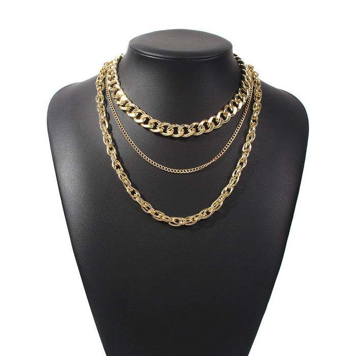 Jewelry WholesaleWholesale multi-layer chain necklace JDC-NE-Qiandi001 Necklaces 纤迪 %variant_option1% %variant_option2% %variant_option3%  Factory Price JoyasDeChina Joyas De China
