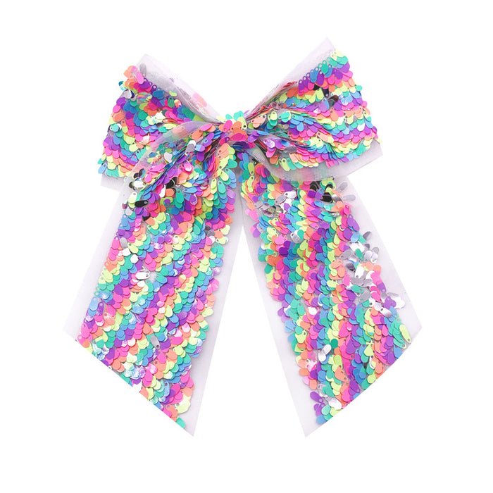 Wholesale Children's Colorful Sequin Swallowtail Bow Hair Band MOQ≥15 JDC-HS-JZY001