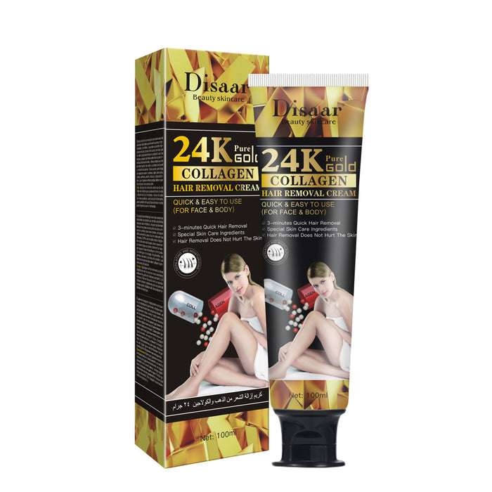 Wholesale 24K Collagen Hair Removal Cream for Men and Women Whole Body MOQ≥3 JDC-DM-HaiS003