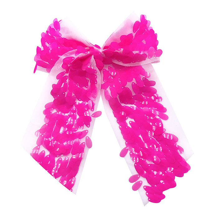 Wholesale Children's Colorful Sequin Swallowtail Bow Hair Band MOQ≥15 JDC-HS-JZY001