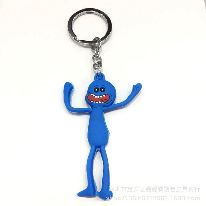 Wholesale Cartoon Rubber Keychain MOQ≥3 JDC-KC-MMan001