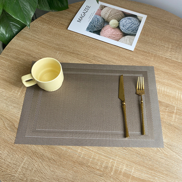 Wholesale PVC placemats waterproof and anti-scald dining table mat MOQ≥2 JDC-PS-Chaodu002