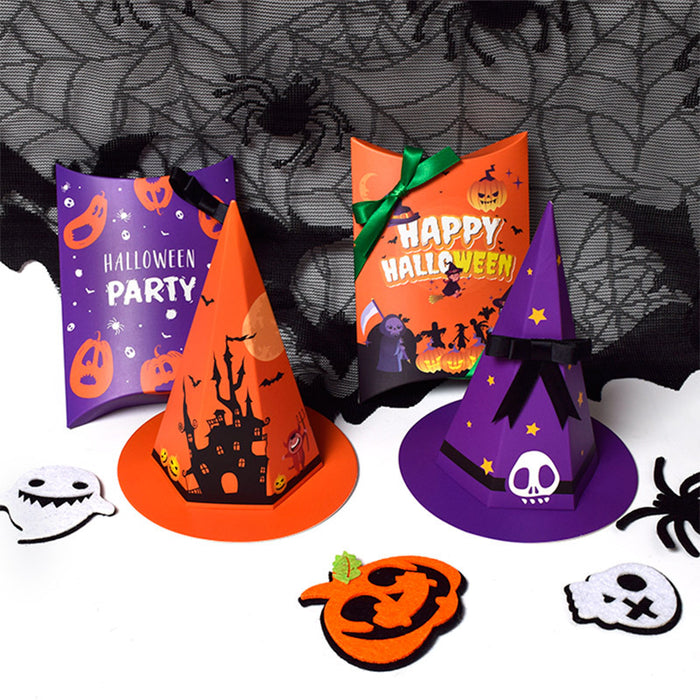 Wholesale Halloween Candy Box Yourself Folding Packaging Box MOQ≥50 JDC-JP-HuaiB001