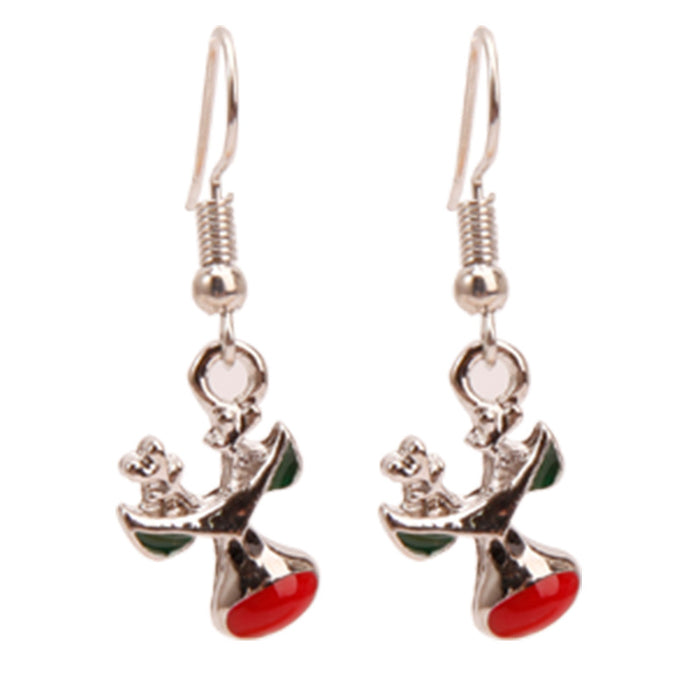 Wholesale Earrings Alloy Christmas Snowflake Elk Bells JDC-ES-BinL006