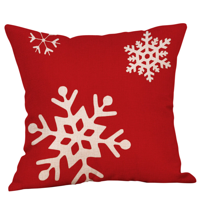 Wholesale Linen Santa Home Pillowcase MOQ≥2 JDC-PW-mengd017