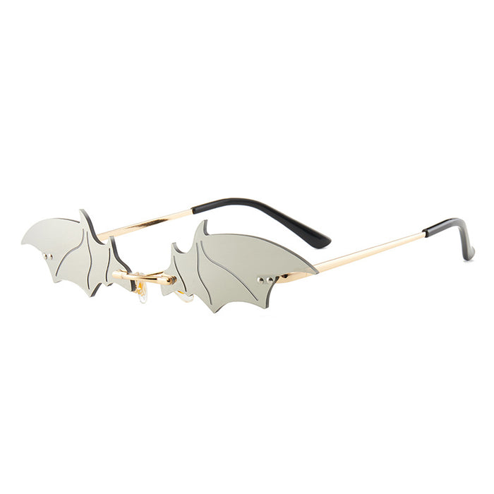 Jewelry WholesaleWholesale Personality Bat Rimless Sunglasses JDC-SG-HongR004 Sunglasses 鸿瑞 %variant_option1% %variant_option2% %variant_option3%  Factory Price JoyasDeChina Joyas De China