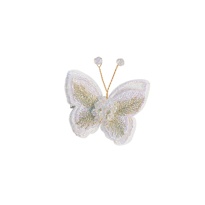 Wholesale Mesh Butterfly Hair Clip Crystal Hair Clip JDC-HC-Hankou002
