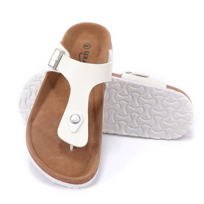 Wholesale flat flip flops plus size sandals cork JDC-SD-HuoT001