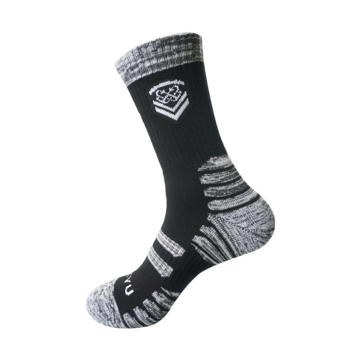 Calcetines deportivos de montañismo al por mayor usa toalla maratón de fondo que corría calcetines jdc-sk-hengyu005