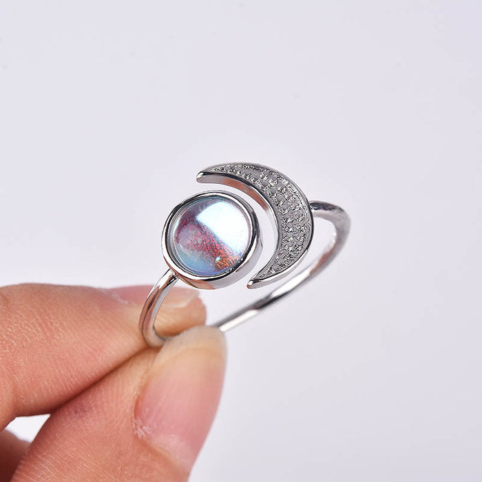 Wholesale Rings 925 Sterling Silver Moonlight Gemstone JDC-RS-ZhenR038