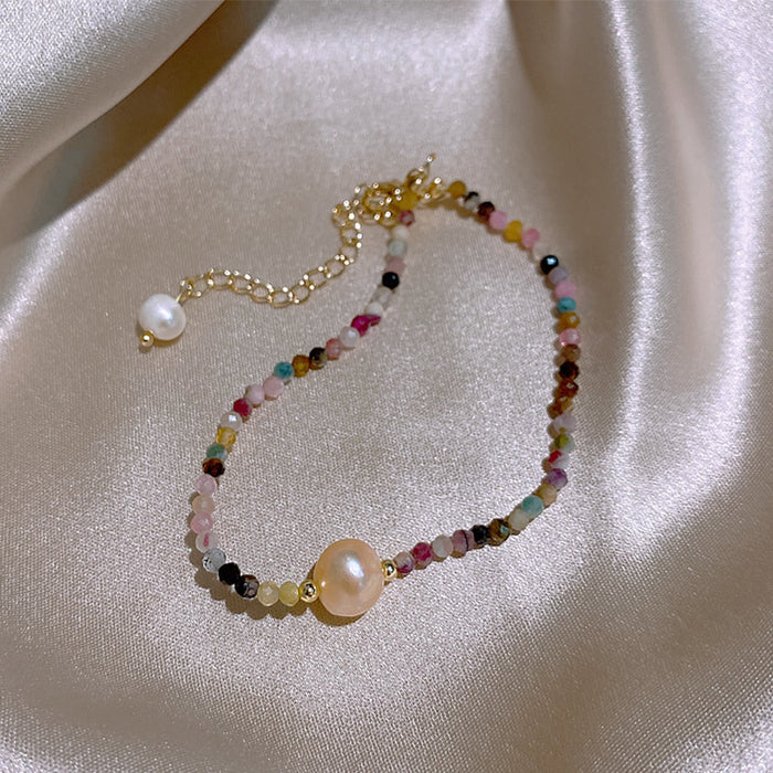 Wholesale Freshwater Pearl Premium Color Crystal Bracelet JDC-BT-BY037