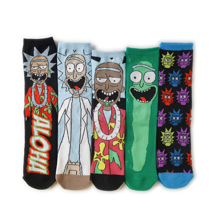Calcetines al por mayor Cartoon medianos y largos calcetines Skateboard Socks (M) JDC-SK-Huihe006