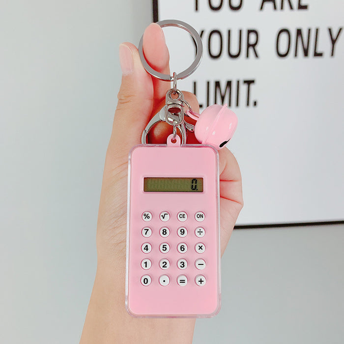 Mini calculadora al por mayor Linda tarjeta portátil Tipo de bolsillo Pendiente JDC-KC-SCHENG028