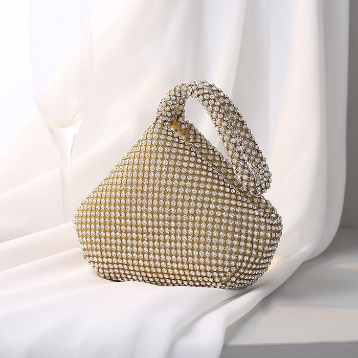Wholesale pure handmade rhinestone bag hand tote banquet bag JDC-HB-MUMU001