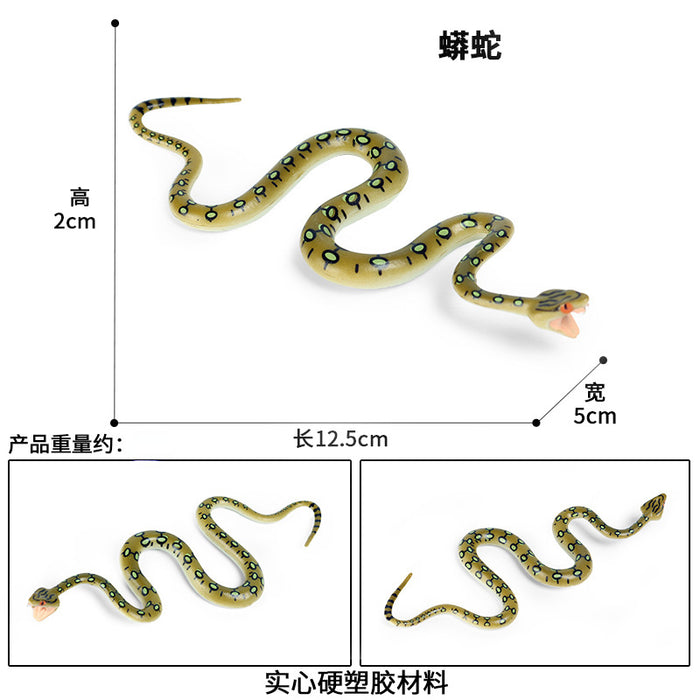Juguetes al por mayor simulación infantil modelo de reptil de reptiles Python Ornament Moq≥2 JDC-FT-Xinys003