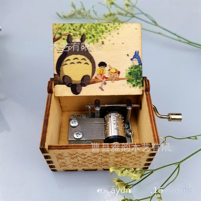 Wholesale Toy Wooden Hand-cranked Music Box Chinchilla Classical MOQ≥2 JDC-FT-YaYUN003