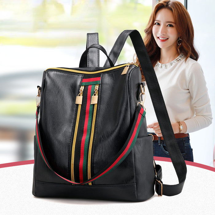 Wholesale Backpack PU Ribbon Can Be One-Shoulder Diagonal JDC-BP-Zihui001