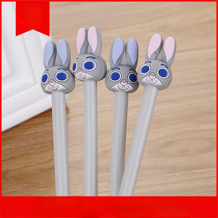 Wholesale Ballpoint Pen Plastic Rabbit Cartoon MOQ≥2 JDC-BP-Jiachu006
