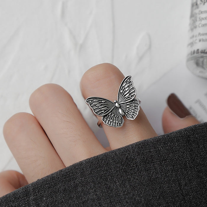 Jewelry WholesaleWholesale Butterfly Silver Ring JDC-RS-CanD001 Rings 灿大 %variant_option1% %variant_option2% %variant_option3%  Factory Price JoyasDeChina Joyas De China