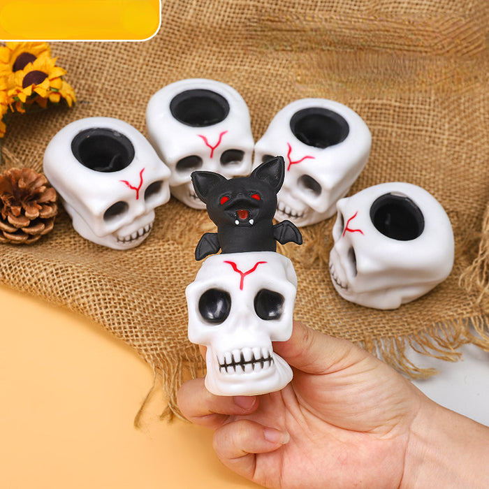Wholesale Fidgets Toy Plastic Halloween Skull Decompression Decompression MOQ≥2 JDC-FT-ChHong001