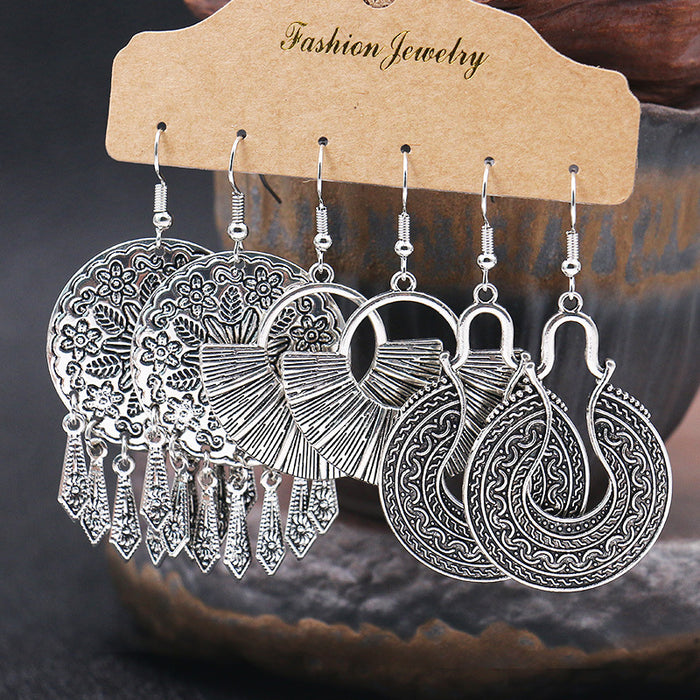Wholesale Metal Earrings Baroque Personality Accessories JDC-ES-HH018