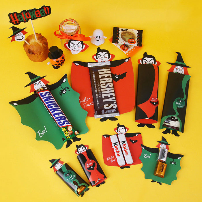 Tarjetas de envoltura de dulces de Halloween al por mayor MOQ≥10 JDC-JP-HUAIB004