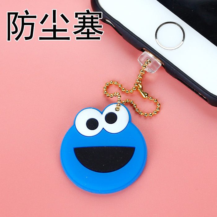 Wholesale Mobile Phone Dust Plug Soft Adhesive Cute Cartoon Charging Port Pendant MOQ≥3 (M) JDC-PC-ZhongJ016