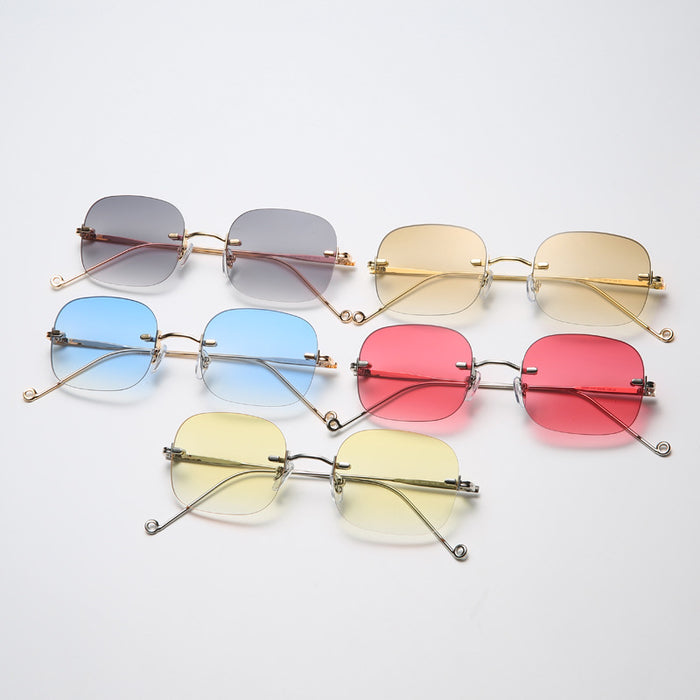 Wholesale Sunglasses PC Frameless Gradient Ocean Sheet JDC-SG-BaiLuan012
