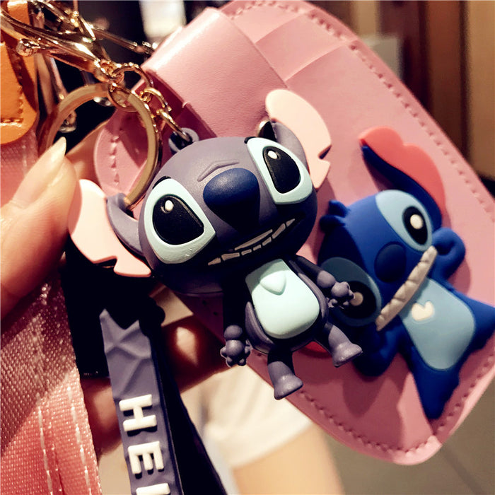 Wholesale cartoon cute student keychain with halter rope JDC-KC-YCYK004