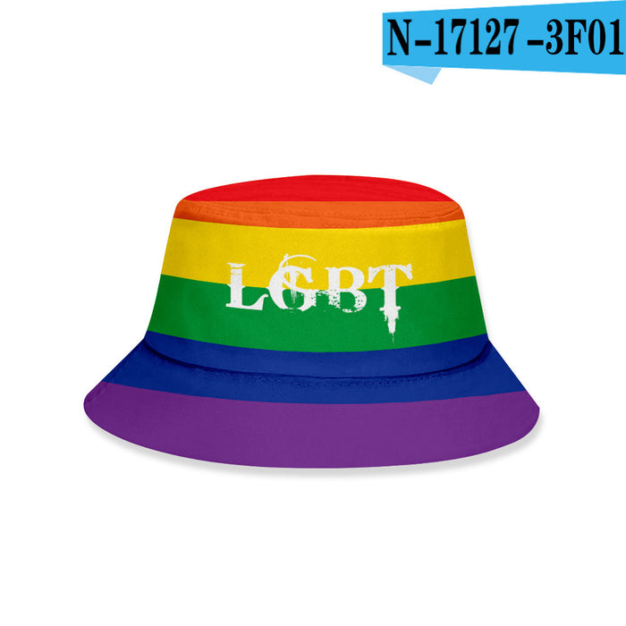 Wholesale LGBT Printing Hat Bucket Hat Student Couple JDC-FH-QXin001