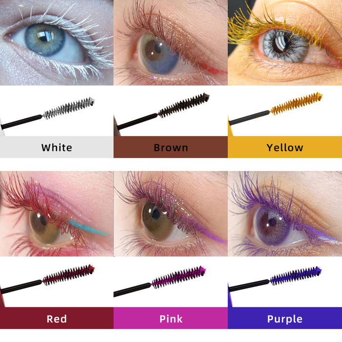 Wholesale slim colored mascara slender rolls and thick brush heads JDC-MA-Yink001