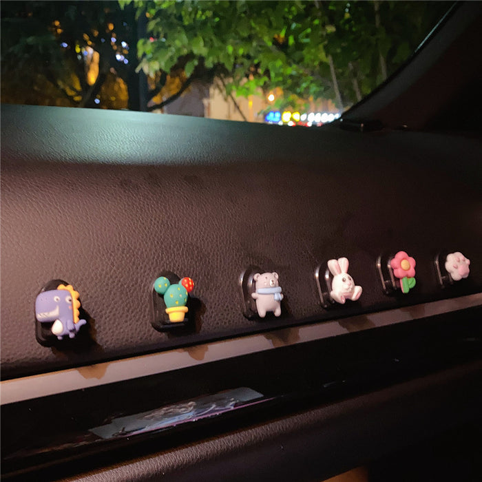 Wholesale Car Accessories Resin Cute Cartoon Car Mini Hook MOQ≥2 JDC-CA-LanYu003