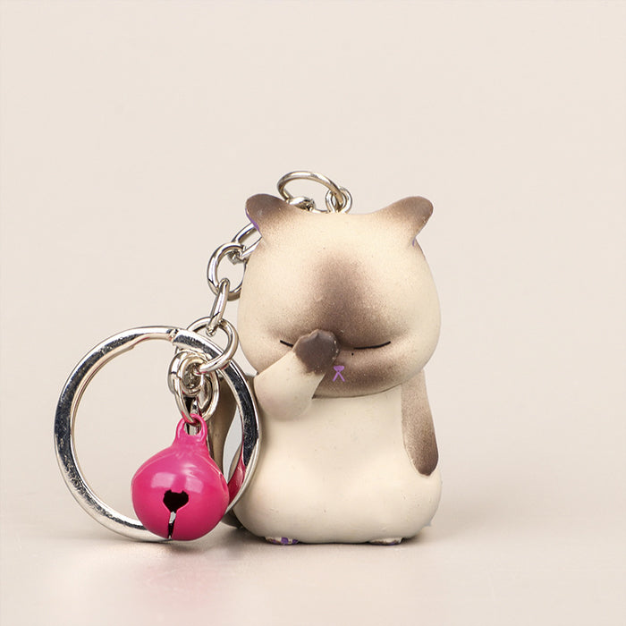 Wholesale Keychain Cartoon Cute Kitten Doll Ornament Bags Tokyo (M) JDC-KC-QQD002