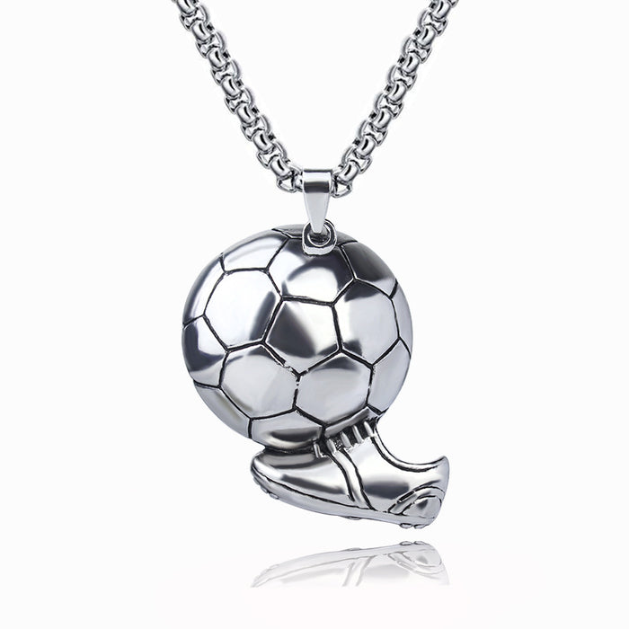 Wholesale Necklaces Alloy Stainless Steel Matching Chain Football 2022 Qatar World Cup JDC-NE-NingL001