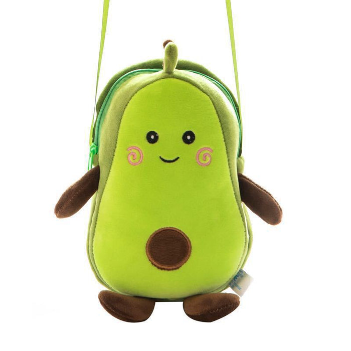 Wholesale cartoon children fruit messenger bag coin purse MOQ≥3 JDC-WT-JuHai001