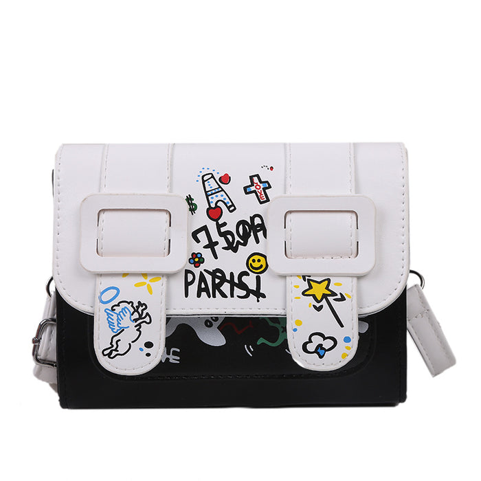 Wholesale Shoulder Bag PU Graffiti Crossbody JDC-SD-Haog002