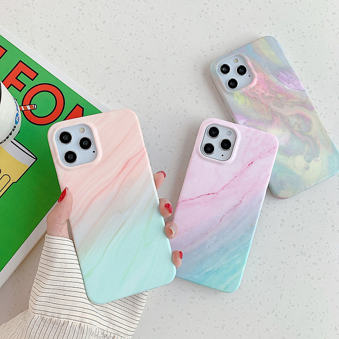 Wholesale Phone Case Gradient Marbled Silicone JDC-PC-sc043