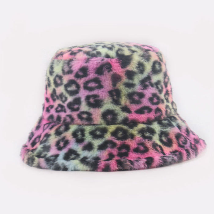 Wholesale hat colorful leopard fisherman hat fashion all match MOQ≥2 JDC-FH-YuanB001