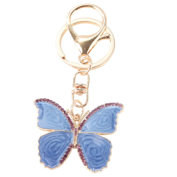 Wholesale Keychains Alloy Butterfly MOQ≥2 JDC-KC-YiHan042