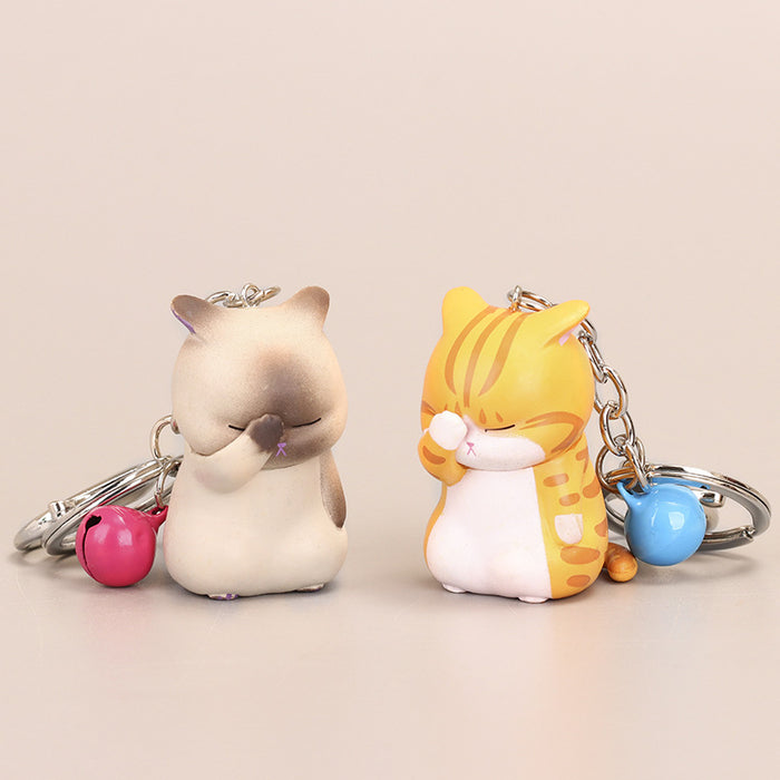 Wholesale Keychain Cartoon Cute Kitten Doll Ornament Bags Tokyo (M) JDC-KC-QQD002