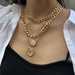 Jewelry WholesaleWholesale multi-layer round brand pendant necklace for women JDC-NE-YeB006 Necklaces 烨贝 %variant_option1% %variant_option2% %variant_option3%  Factory Price JoyasDeChina Joyas De China