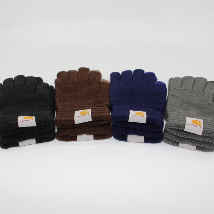 Wholesale Gloves Knitted Thickening Elastic Full Finger Touch Screen MOQ≥2 (F) JDC-GS-QCL001