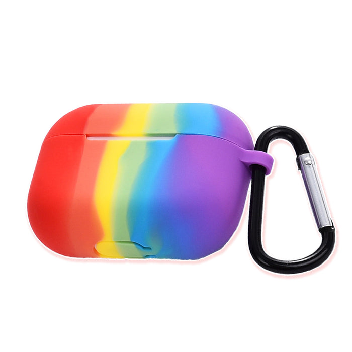 Wholesale Headphone Case Silicone Rainbow Stripe Anti-Drop Protective Cover MOQ≥2 JDC-EPC-TMD001